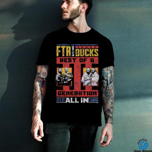 Official All In 2023 Matchup Ftr Vs Young Bucks Shirt