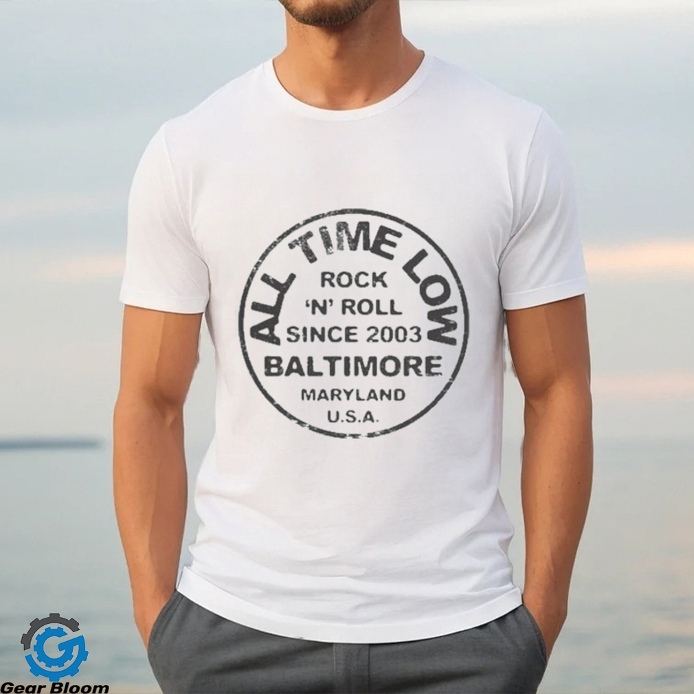 Official All Time Low Rock N Roll 2023 Baltimore T Shirt Official All Time Low Rock N Roll 2023 Baltimore T Shirt