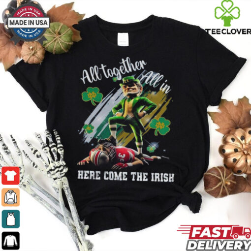 Official All Together Here Come The Irish Beat Buckeyes Shirt