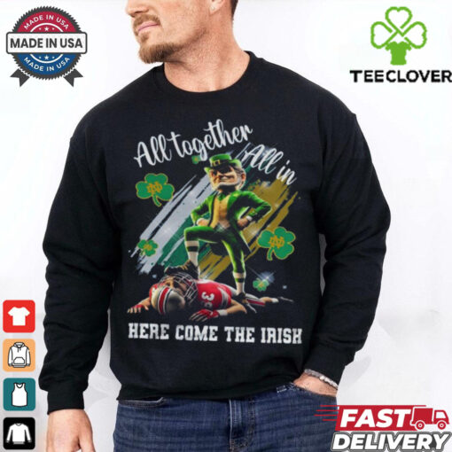 Official All Together Here Come The Irish Beat Buckeyes Shirt