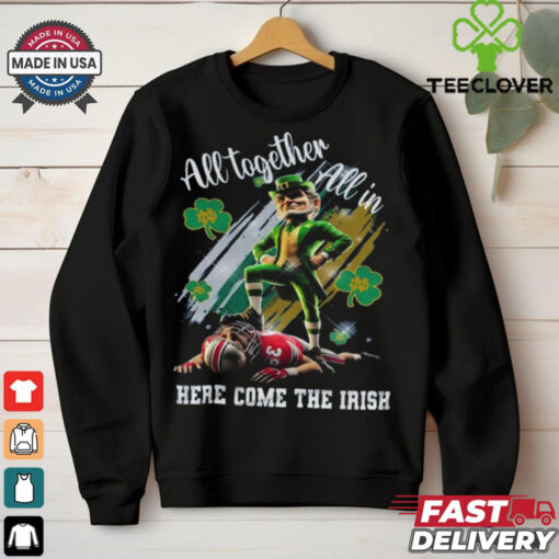 Official All Together Here Come The Irish Beat Buckeyes Shirt
