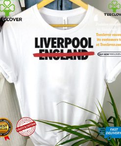 Official Allezlesrouges Liverpool Not England Tee Shirt