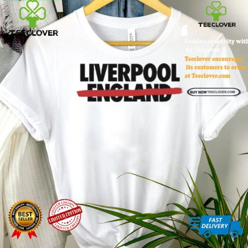 Official Allezlesrouges Liverpool Not England Tee Shirt