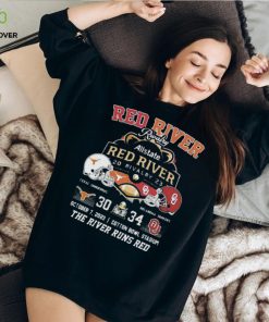 Official Allstate 2023 red river rivalry Oklahoma sooners the river runs red 34 october 7 T shirt
