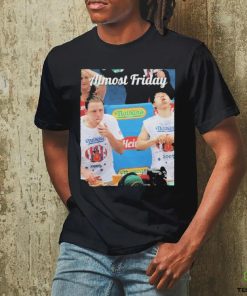 Official Almost Friday Takeru Kobayashi And Joey Chestnut Hot Dog T Shirts