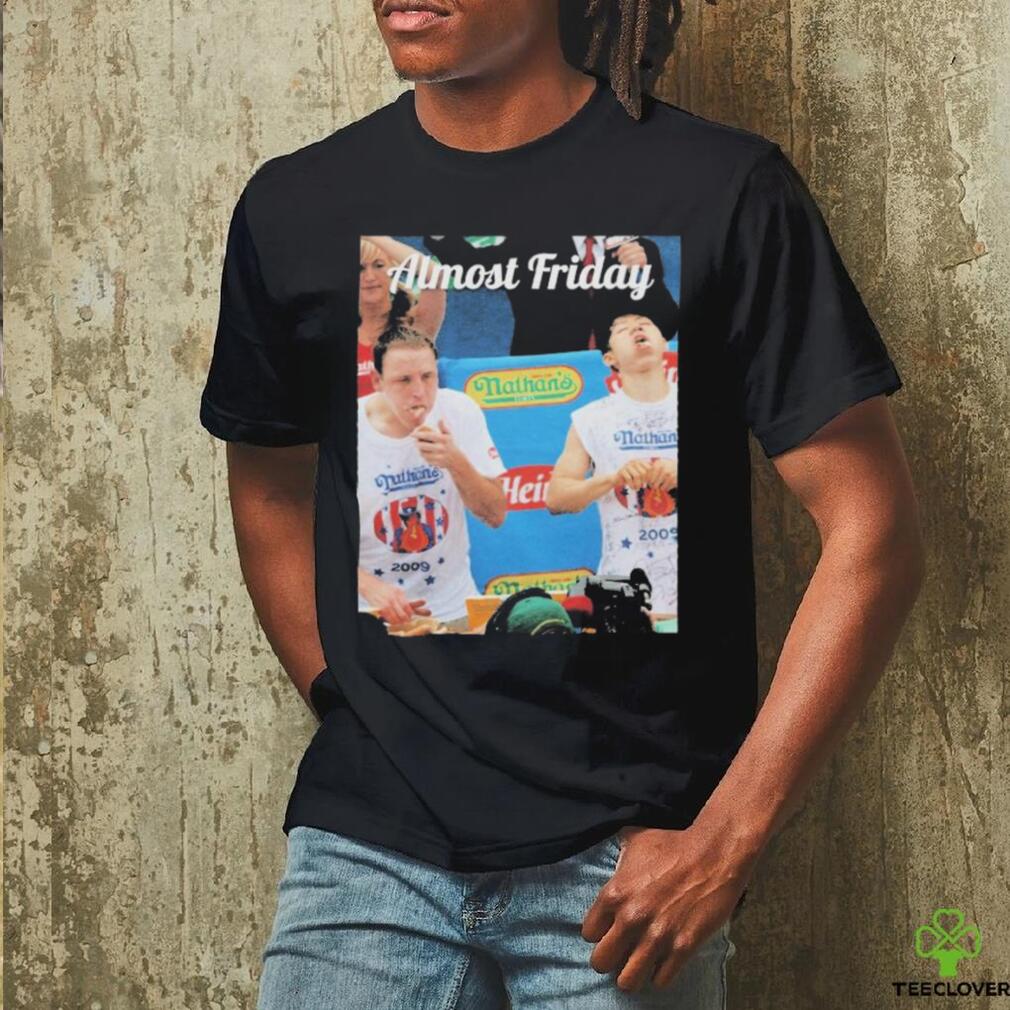 Official Almost Friday Takeru Kobayashi And Joey Chestnut Hot Dog T Shirts Official Almost Friday Takeru Kobayashi And Joey Chestnut Hot Dog T Shirts