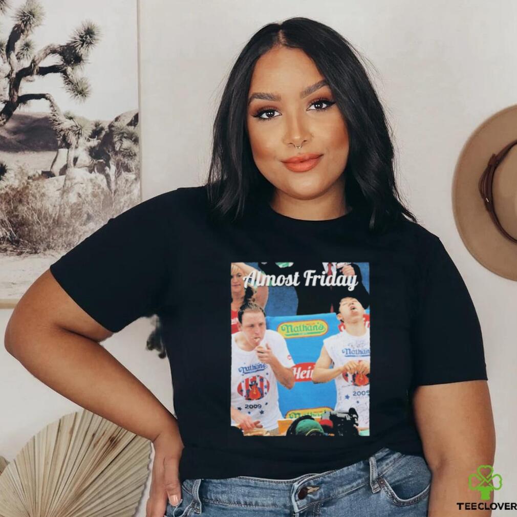 Official Almost Friday Takeru Kobayashi And Joey Chestnut Hot Dog T Shirts Official Almost Friday Takeru Kobayashi And Joey Chestnut Hot Dog T Shirts