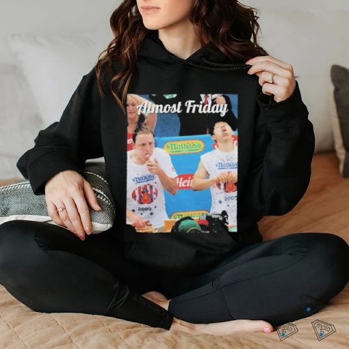 Official Almost Friday Takeru Kobayashi And Joey Chestnut Hot Dog T Shirts