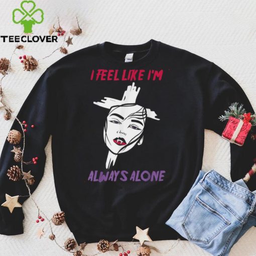 Official Alt Aesthetics I Feel Like Im Always Alone Vampire Girl T Shirt Hoodie, Sweat