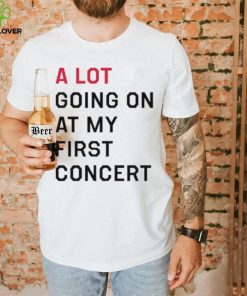 Official Amanda Johnston A Lot Going On At My First Concert Shirt