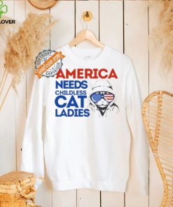 Official America Needs Childless Cat Lady Kamala Harris 2024 T Shirt