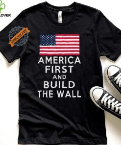 Official America Number One Again And Build A Wall T Shirt