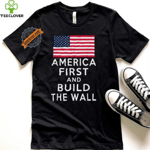 Official America Number One Again And Build A Wall T Shirt