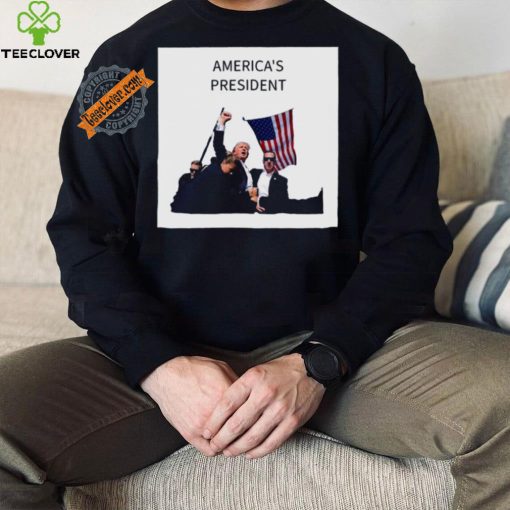 Official AmericaS President Trump Fist In Air T Shirt