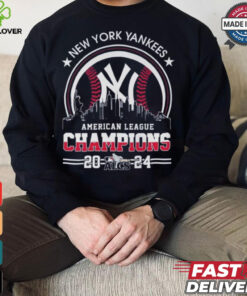 Official American League Champions MLB New York Yankees 2024 Skyline World Champions Shirt