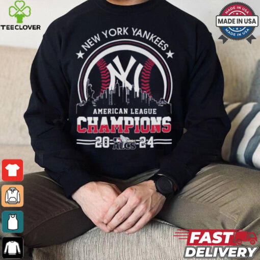 Official American League Champions MLB New York Yankees 2024 Skyline World Champions Shirt