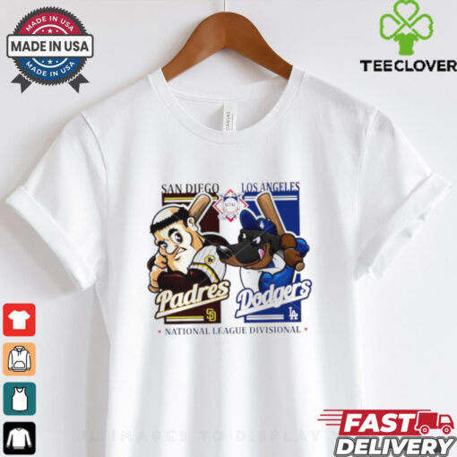 Official American League Divisional San Diego Padres vs Los Angeles Dodgers mascot shirt