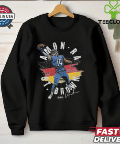 Official Amon Ra St. Brown Detroit Lions NFL Germany Flag Signature t shirt