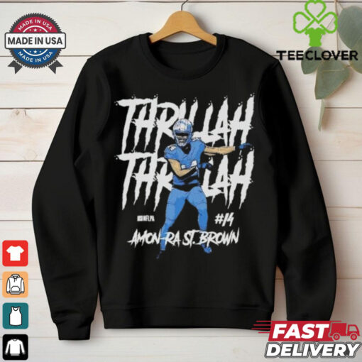 Official Amon Ra St. Brown Detroit Lions Thrilla Shirt