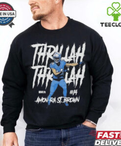 Official Amon Ra St. Brown Detroit Lions Thrilla Shirt