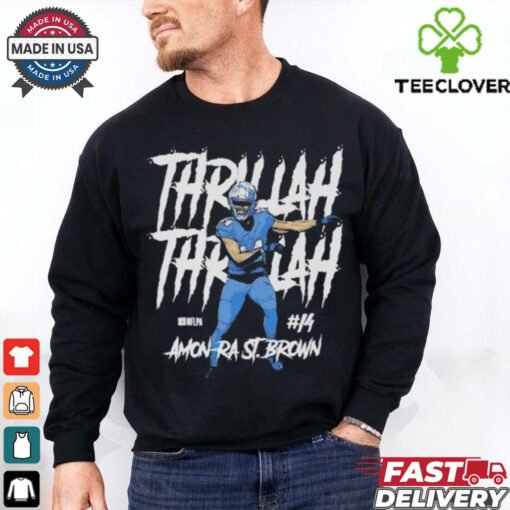 Official Amon Ra St. Brown Detroit Lions Thrilla Shirt