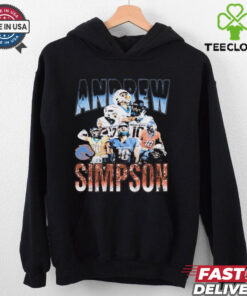 Official Andrew Simpson Boise State Broncos 90s Throwback Graphic t shirt