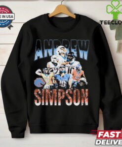 Official Andrew Simpson Boise State Broncos 90s Throwback Graphic t shirt