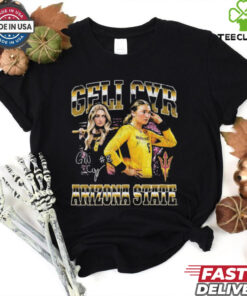 Official Angelique Cyr Arizona State Sun Devils Signature 90s Vintage Players Graphic t shirt