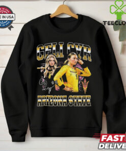 Official Angelique Cyr Arizona State Sun Devils Signature 90s Vintage Players Graphic t shirt