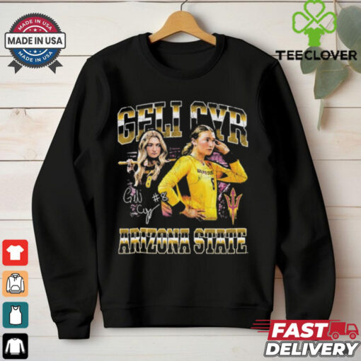 Official Angelique Cyr Arizona State Sun Devils Signature 90s Vintage Players Graphic t shirt