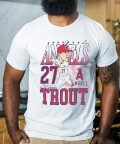 Official Angels Mike Trout Caricature Baseball Shirt