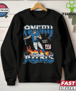 Official Angry Runs 2024 New York Giants Daniel Jones NFL t shirt