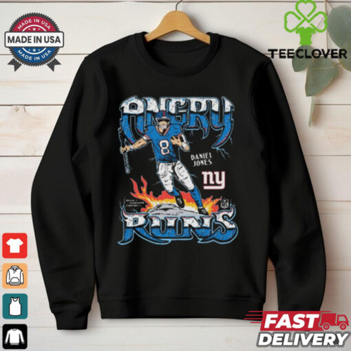 Official Angry Runs 2024 New York Giants Daniel Jones NFL t shirt