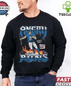 Official Angry Runs 2024 New York Giants Daniel Jones NFL t shirt