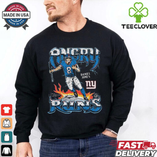 Official Angry Runs 2024 New York Giants Daniel Jones NFL t shirt