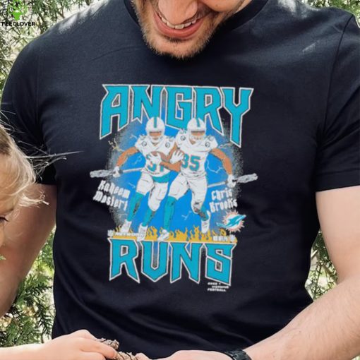 Official Angry Runs Dolphins Mostert And Brooks 2023 NFL Season Shirt