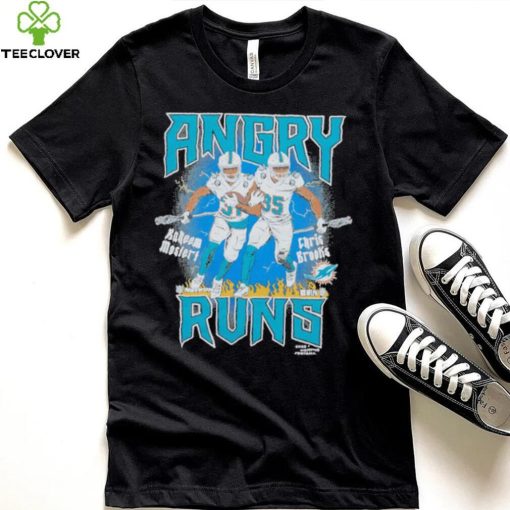 Official Angry Runs Dolphins Mostert And Brooks 2023 NFL Season Shirt