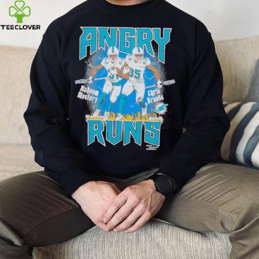 Official Angry Runs Dolphins Mostert And Brooks 2023 NFL Season Shirt