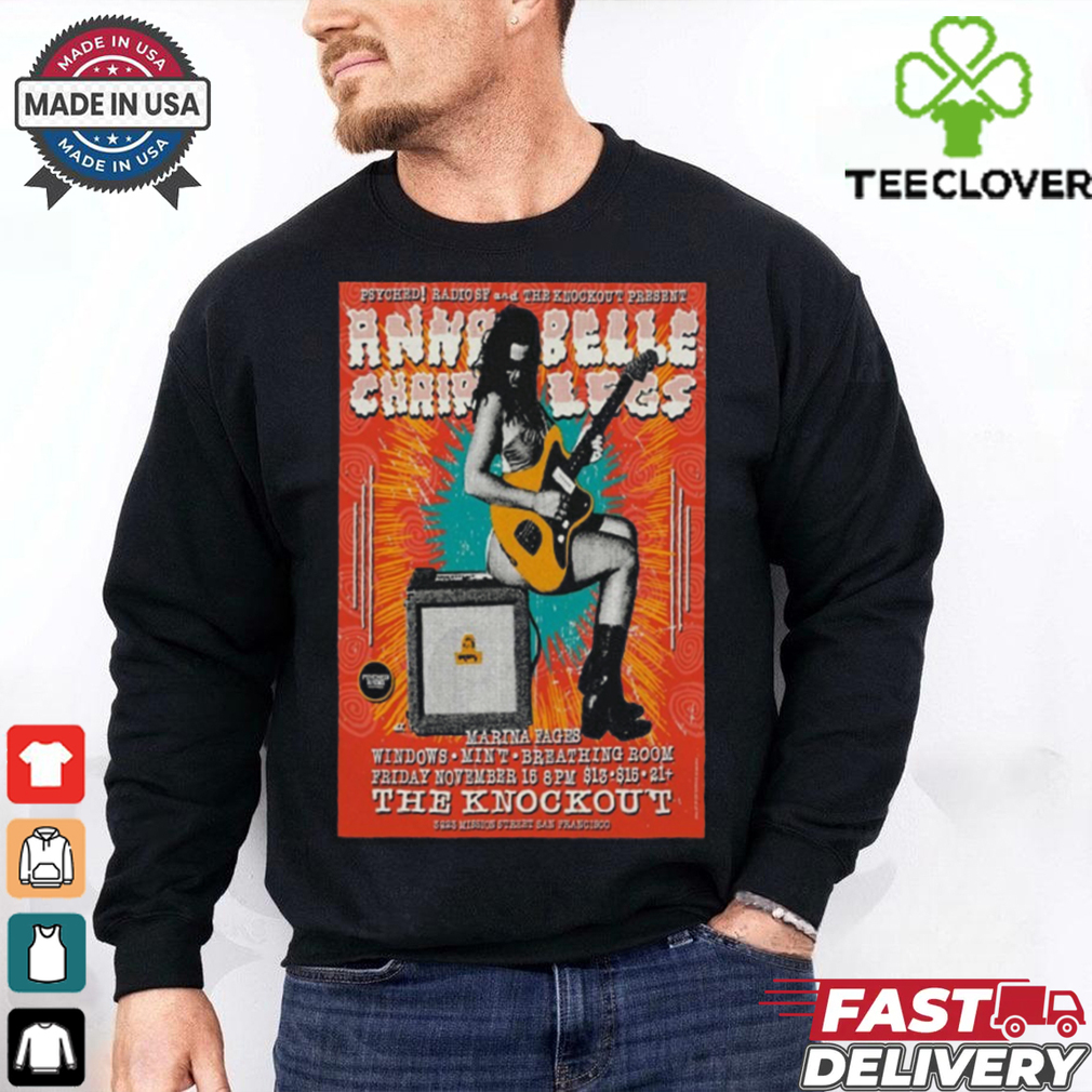 Official Annabelle Chairlegs November 15 2024 San Francisco CA Poster Shirt Official Annabelle Chairlegs November 15 2024 San Francisco CA Poster Shirt