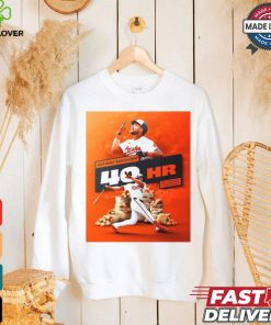 Official Anthony Santander Baltimore Orioles 40HR First Switch Hitter With 40 Home Runs In A Season Poster t shirt