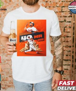 Official Anthony Santander Baltimore Orioles 40HR First Switch Hitter With 40 Home Runs In A Season Poster t shirt