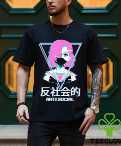 Official Antisocial Vaporwave Anime Girl Japanese Aesthetic Shirt 2 Official Antisocial Vaporwave Anime Girl Japanese Aesthetic Shirt