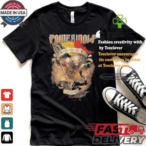 Official Antwerp Powerwolf Wolfsnächte Tour 2024 shirt