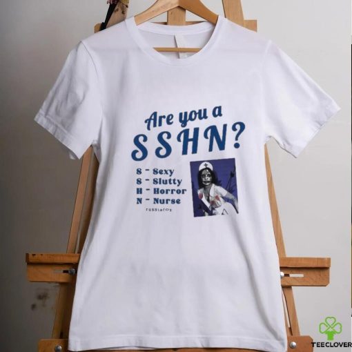 Official Are You A Sshn Sexy Slutty Horror Nurse Russia Fox T Shirt