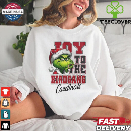 Official Arizona Cardinals Joy To The Birdgang Cardinals Grinch Christmas Shirt