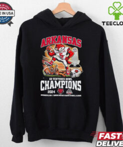 Official Arkansas State Red Wolves 68 Ventures Bowl Champions December 26, 2024 Hancock Whitney In Mobile, Alabama Mascot T Shirt