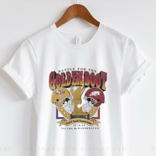 Official Arkansas Vs LSU 2024 Battle For The Golden Boot Shirt