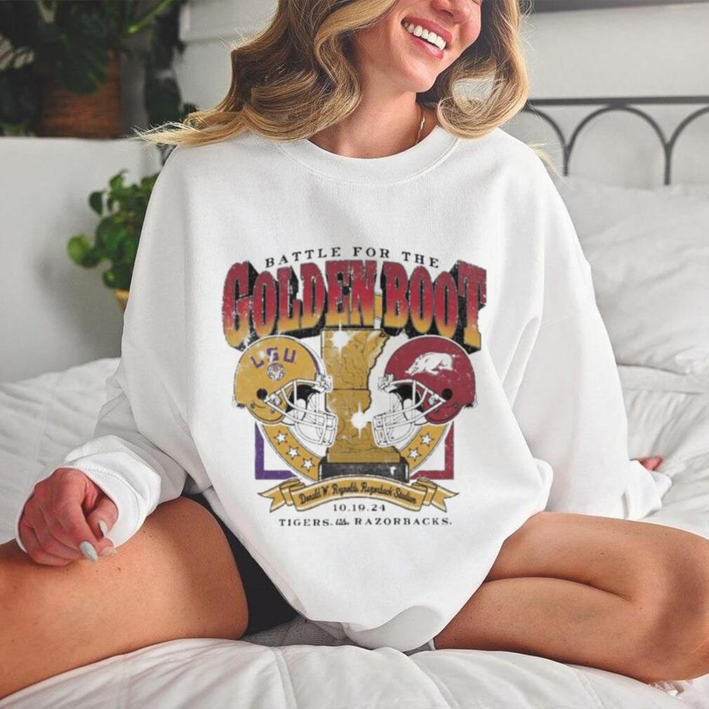 Official Arkansas Vs LSU 2024 Battle For The Golden Boot Shirt Official Arkansas Vs LSU 2024 Battle For The Golden Boot Shirt