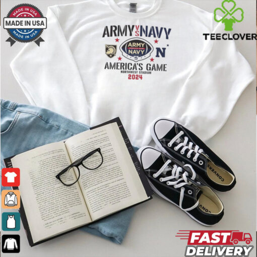 Official Army Black Knights vs. Navy Midshipmen 2024 America’s Game At Northwest Stadium Shirt