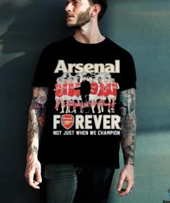 Official Arsenal Forever Not Just When We Champion Signatures Shirt